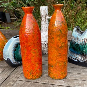 West German Fat Lava Orange - Etsy UK