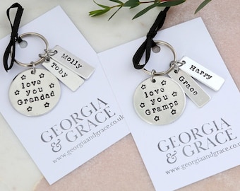 Grandad gift, grandad birthday gift, grandad fathers day keyring, grandad fathers day gift, grandad keyring