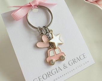 First car keyring, just passed gift, driving test gift, new car keyring, new driver gift, girls car key ring