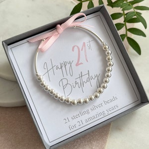 21st birthday beaded bracelet, girls 21st beaded bracelet, girls 21st birthstone bracelet, 21st birthday gift girl