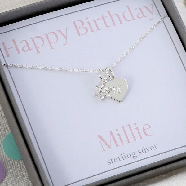 Flower Girl Necklace Etsy