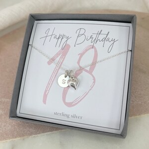 Girls 18th birthday necklace , personalised silver 18th necklace, 18th keepsake, 18th gift for her image 5