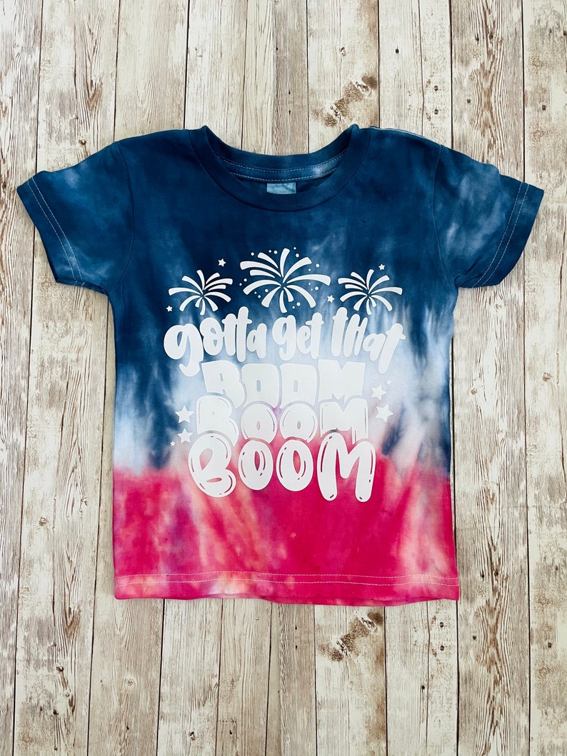 Red white and blue shirt Kids 4th of July Tie dye Shirt Kids Tie Dye Shirt