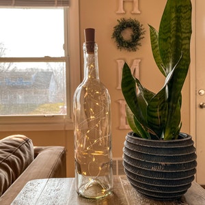 Clear/White Wine Bottle with Lights