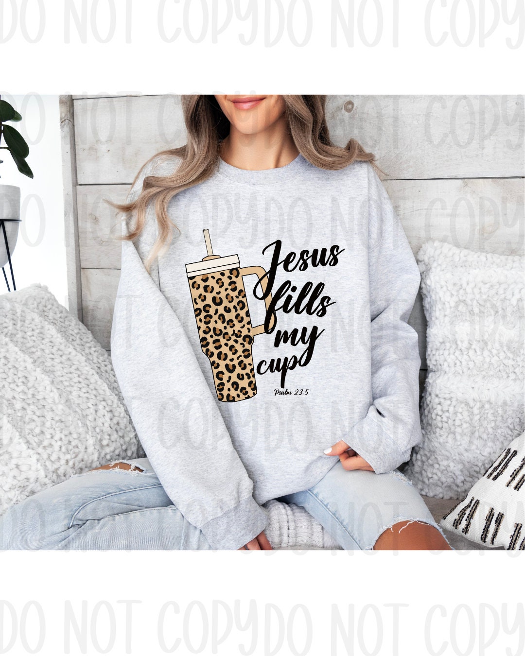 Jesus Fills My Cup Png, Leopard Tumbler Png, Christian Png - Etsy