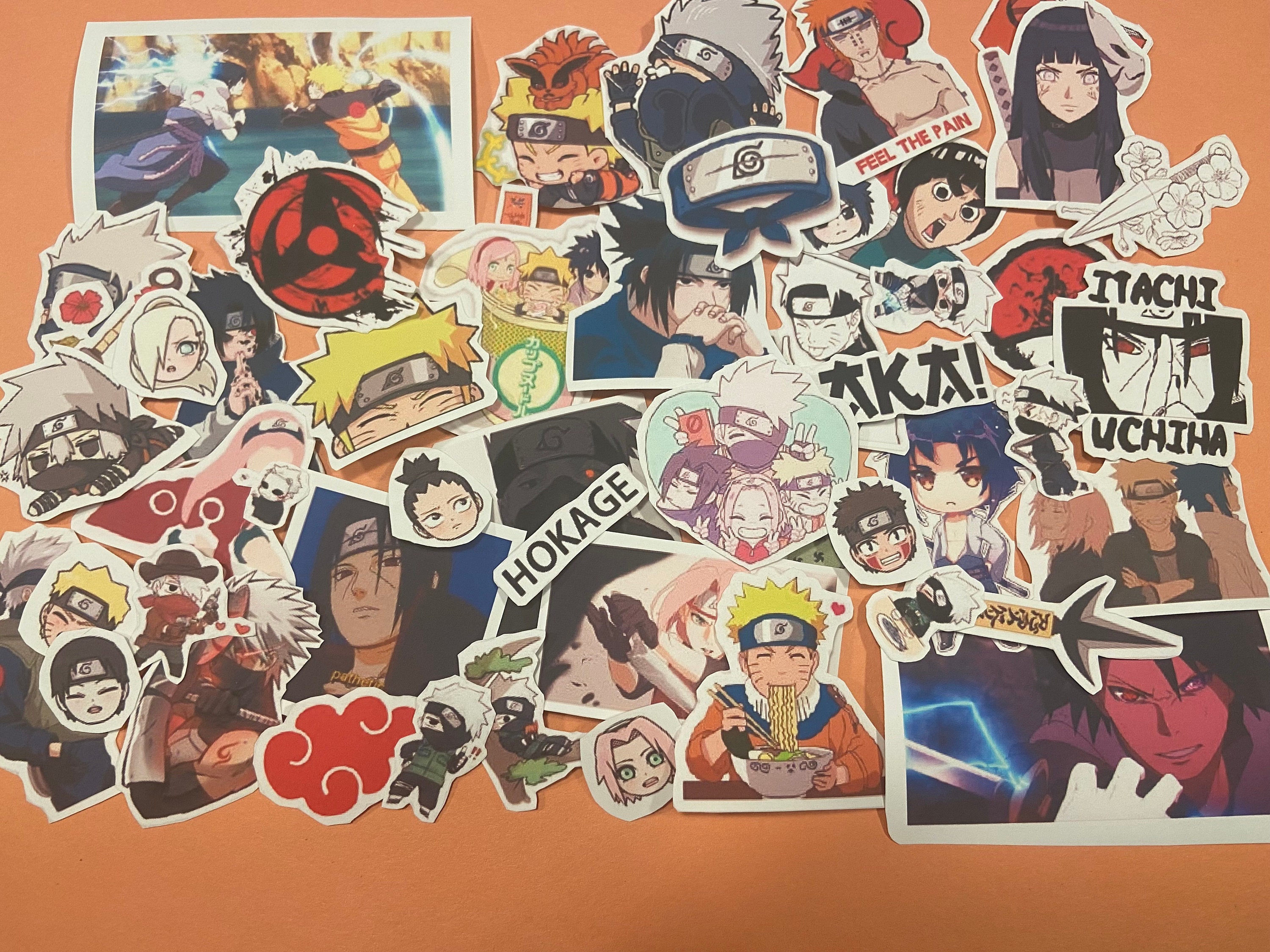 naruto stickers etsy