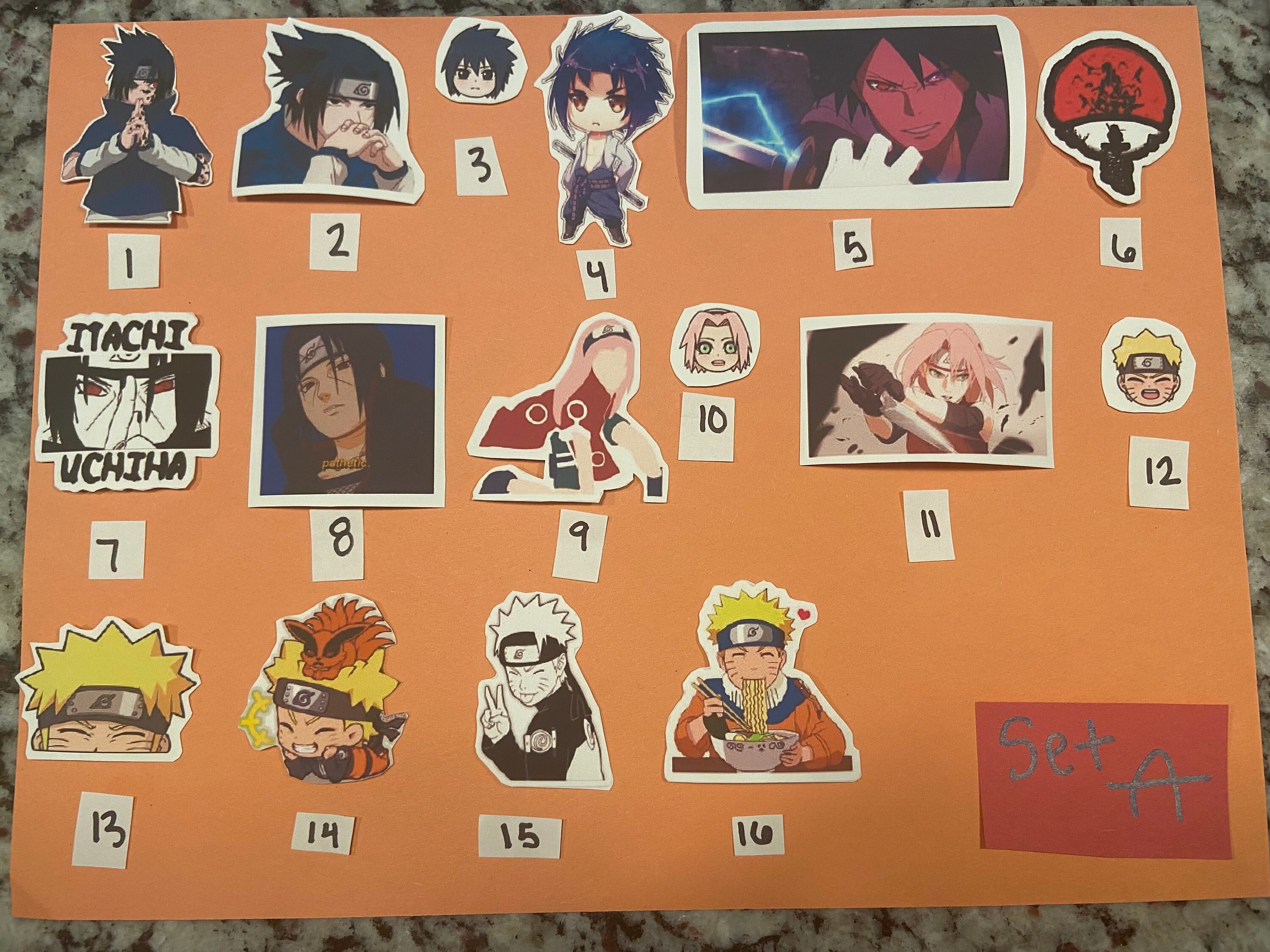 naruto stickers etsy