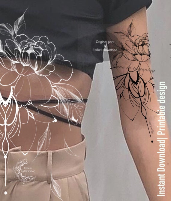 Women Tattoo Hand Wrist Arm Leg Rose Flower Bracelet Waterproof Temporary  Fresh Water Transfer Tattoo Body Art Sticker 105x60mm - AliExpress