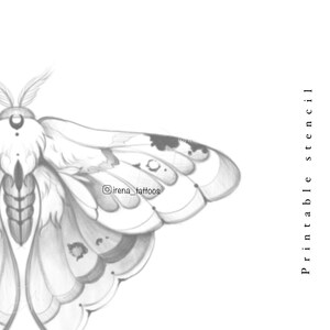Butterfly Tattoo Design Printable Stencil Custom Tattoo Design Instant ...