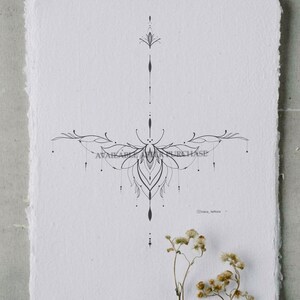 Lotus Tattoo Design | Printable Stencil | Instant Download | Custom ...
