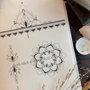 Mandala Tattoo Design | Printable Stencil | Instant Download | Original ...