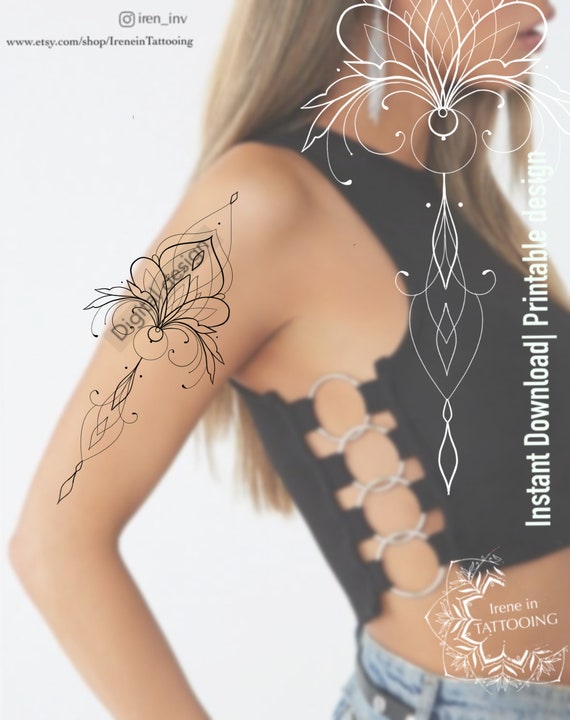 LOTUS DESIGNS PFD 訳あり Intricate lotus flower designs in chinese style | Premium AI