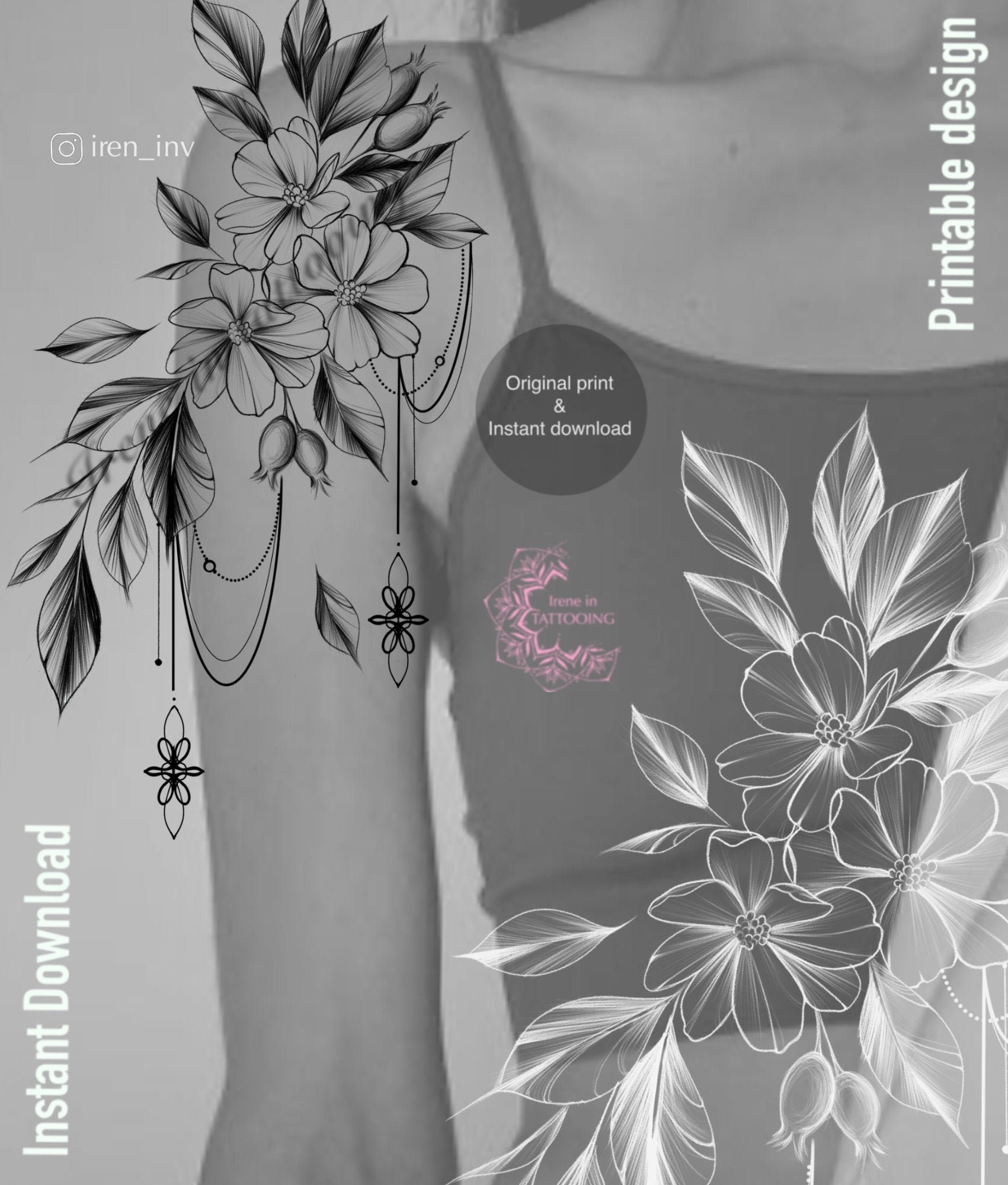 The Rose Hip Tattoo Design Instant Download Original - Etsy The Rose Hip Tattoo Design Instant Download Original - Etsy