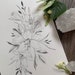 Lily Flower Tattoo Design | Printable Stencil | Oridinal Print ...