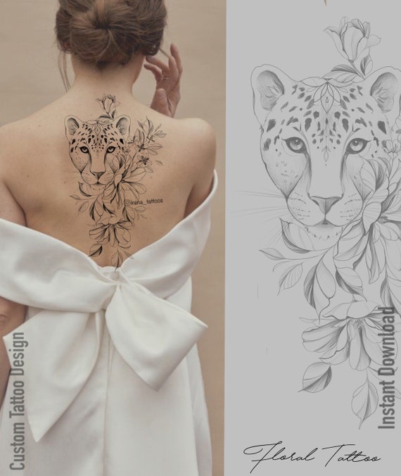 Buy Cheetah Tattoo Art Online In India  Etsy India