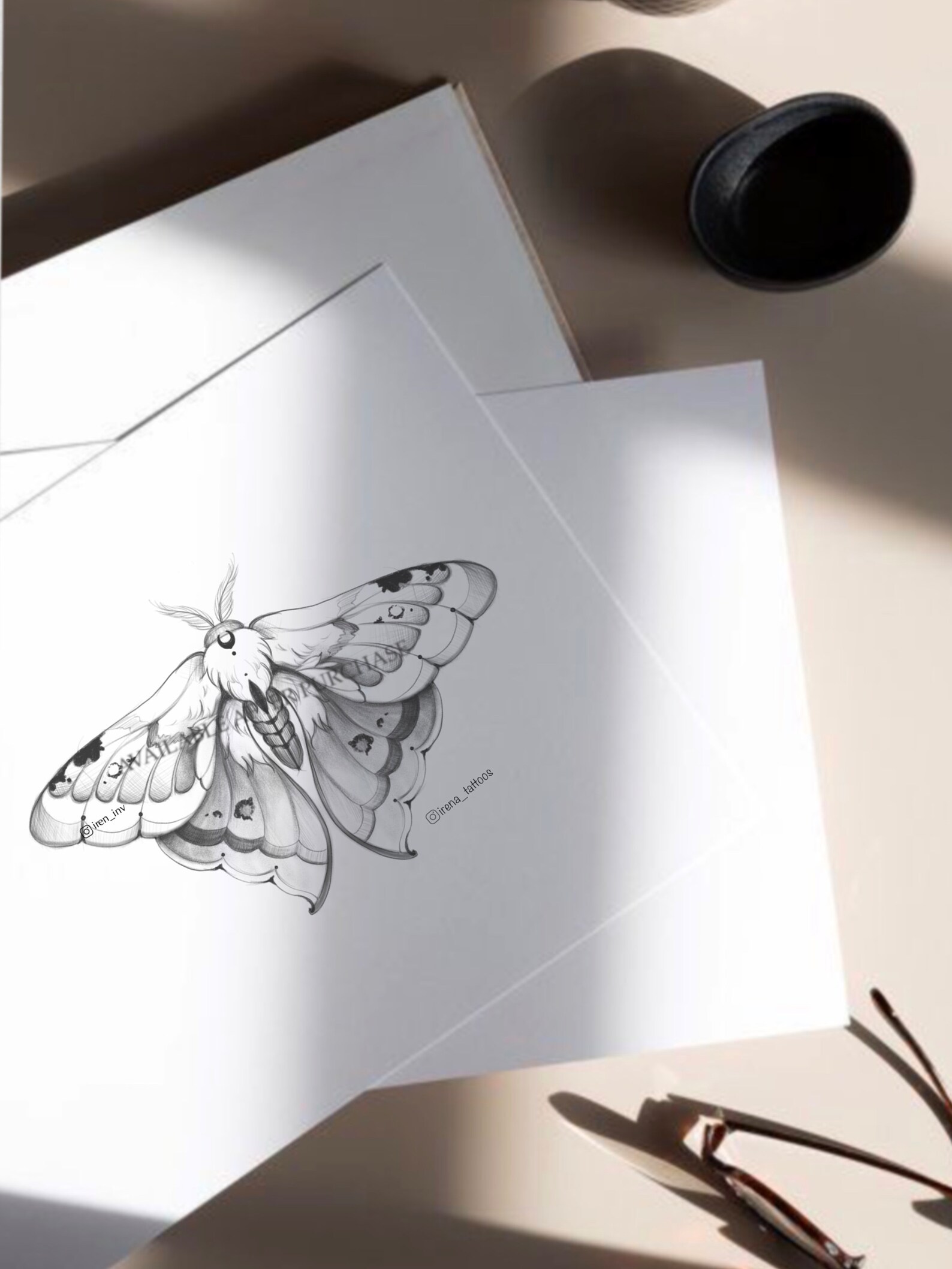 Butterfly Tattoo Design Printable Stencil Custom Tattoo - Etsy