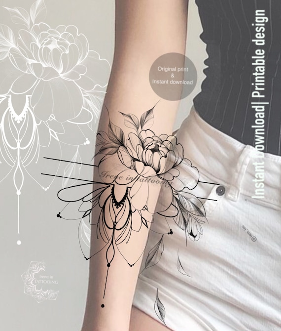 R tattoo studio rts on LinkedIn: #butterflies #flower #butterfly  #butterflytattoo #flowerstattoo #minimal…