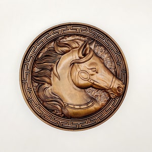 Wooden Carved Horse, Horse sculpture, Carver wall art horse, Wooden horse, folk art, Home decor wall art horse, Wooden horse Decoration
