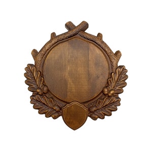 Hunters gifts, Antler Plaques, Fathers day, Plaque carved board for trophies, Wooden Carver Panel, Wooden wall decor, carved wood wall art