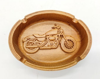 Ashtray Motorcycle, Biker harley davidson, American eagle, Wooden wall art, American Biker, Riding bike, Wall Wooden bike, Biker Home Decor