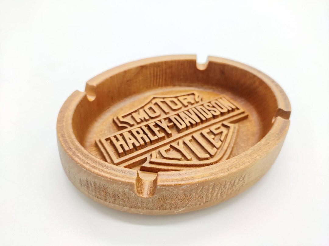 Ashtray Harley Davidson Biker American Eagle Motorcycle Etsy