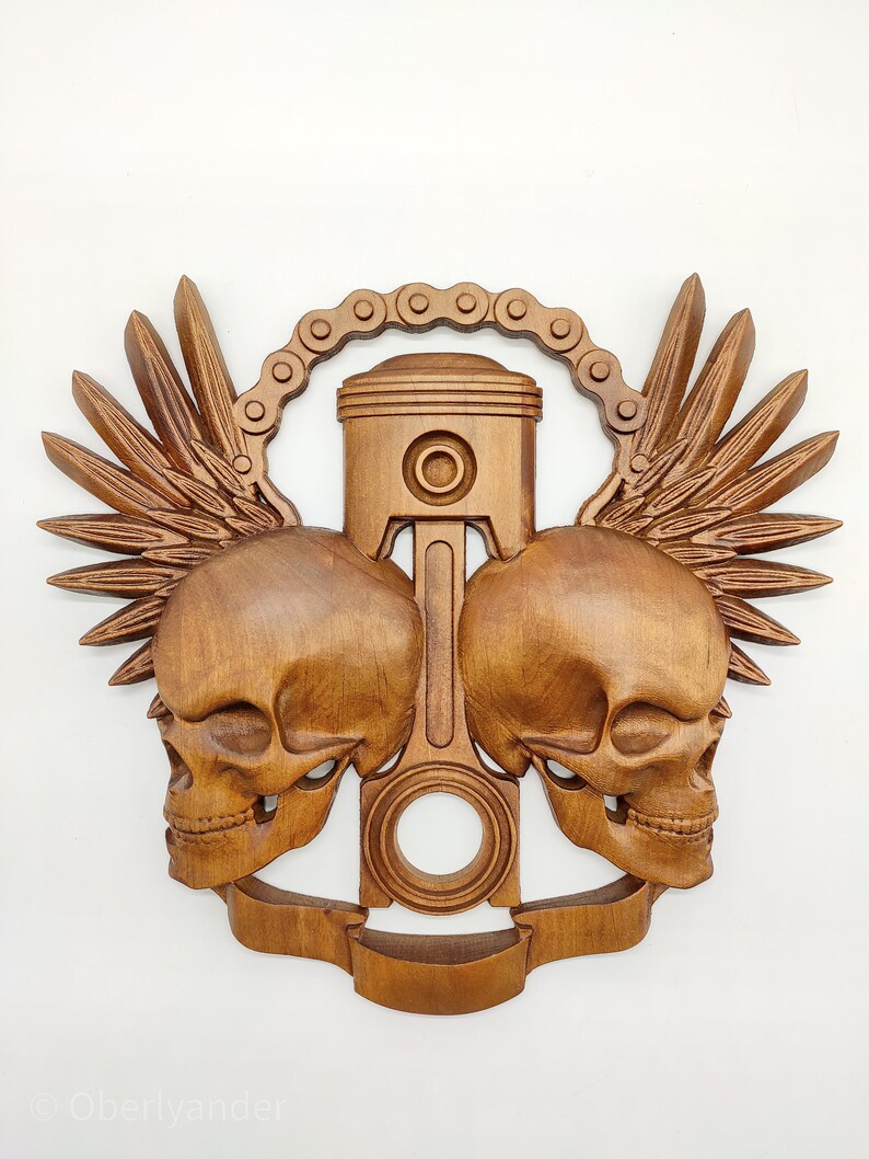 Wood Sugar Skulls Wall Decor Skull Wall Decor Wooden Tiki Etsy