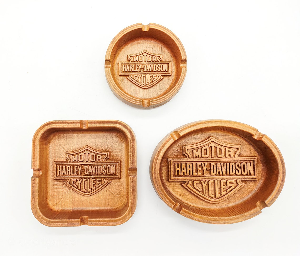 Ashtray Harley Davidson Biker American Eagle Motorcycle Etsy