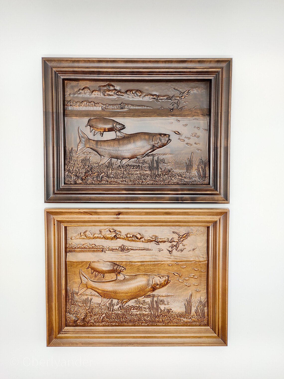 Vintage fishing decor Fisherman gift Fishing wall decor Etsy