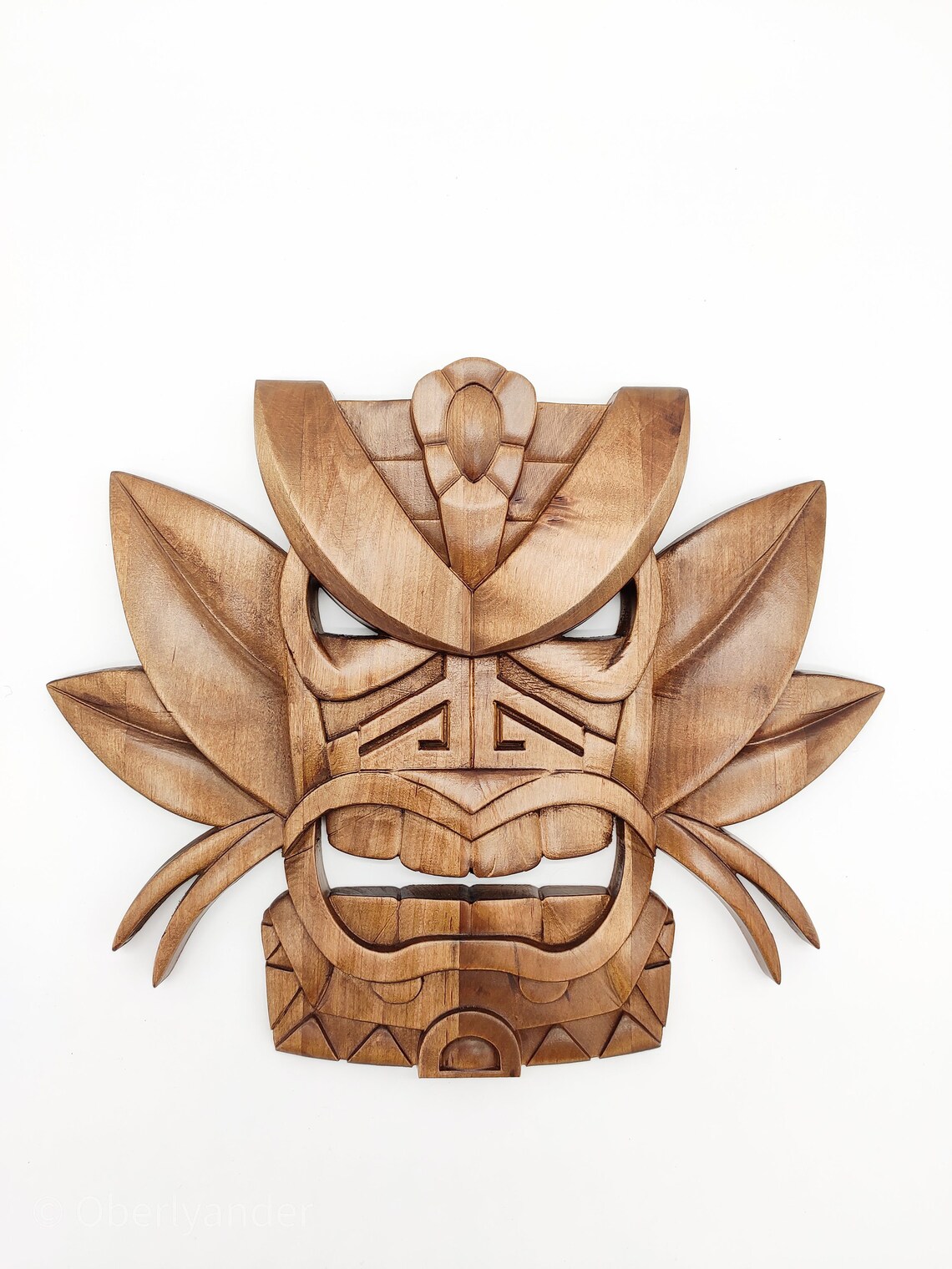 Wood Tiki Mask Wall Art Carved Wood Mask Wood Tribal Mask - Etsy