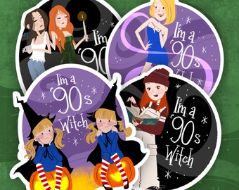 90s Witch Stickers