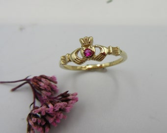 14k CLADDAGH RING