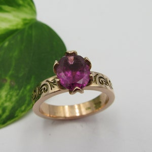 Rhodolite Rose Gold Ring