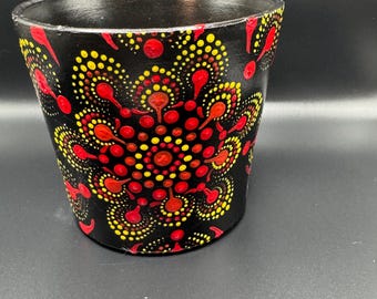 Rimless Terra Cotta Handpainted Flower Pot