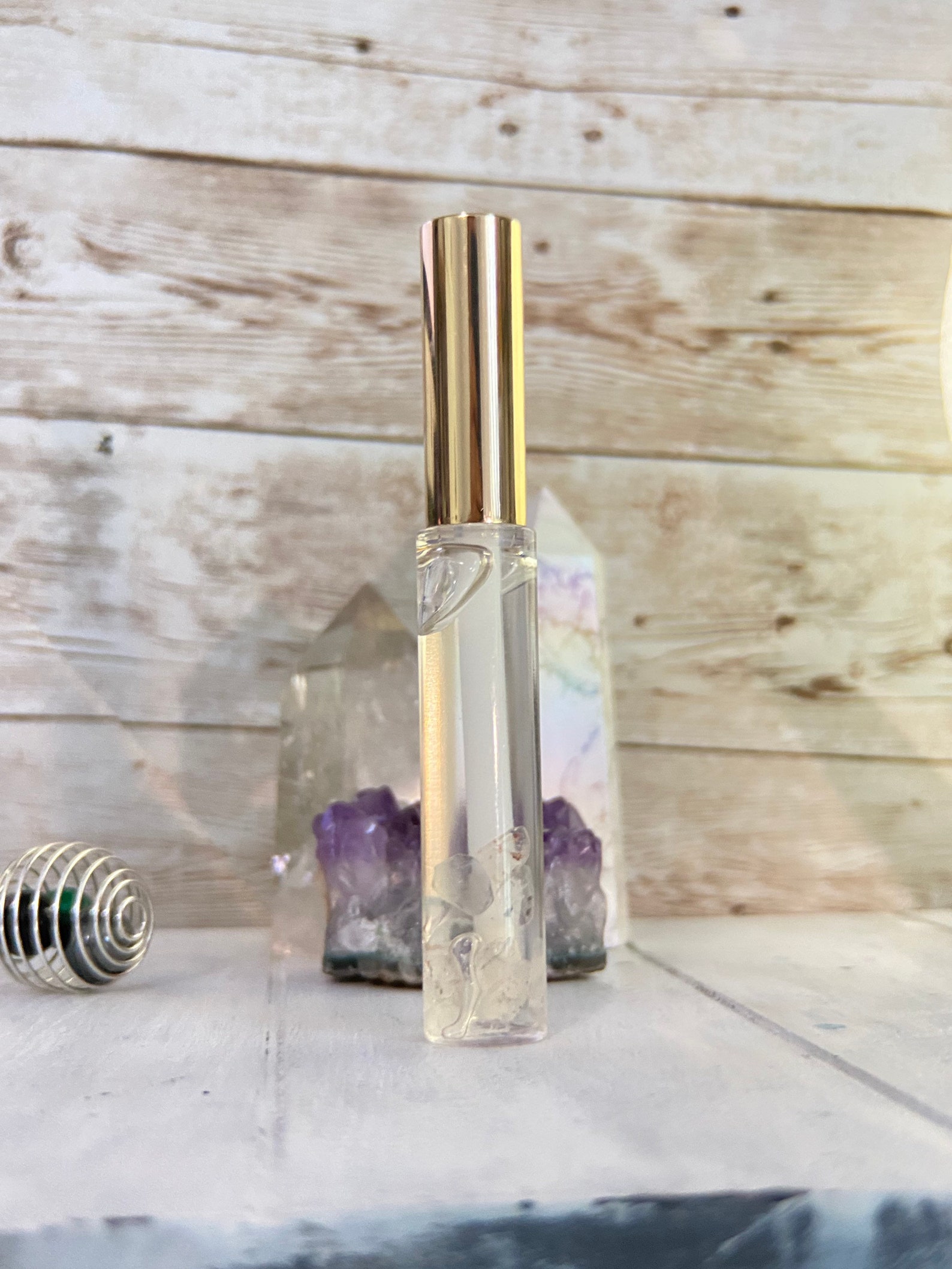 Clear Quartz Crystal infused lip gloss gifts for her Etsy