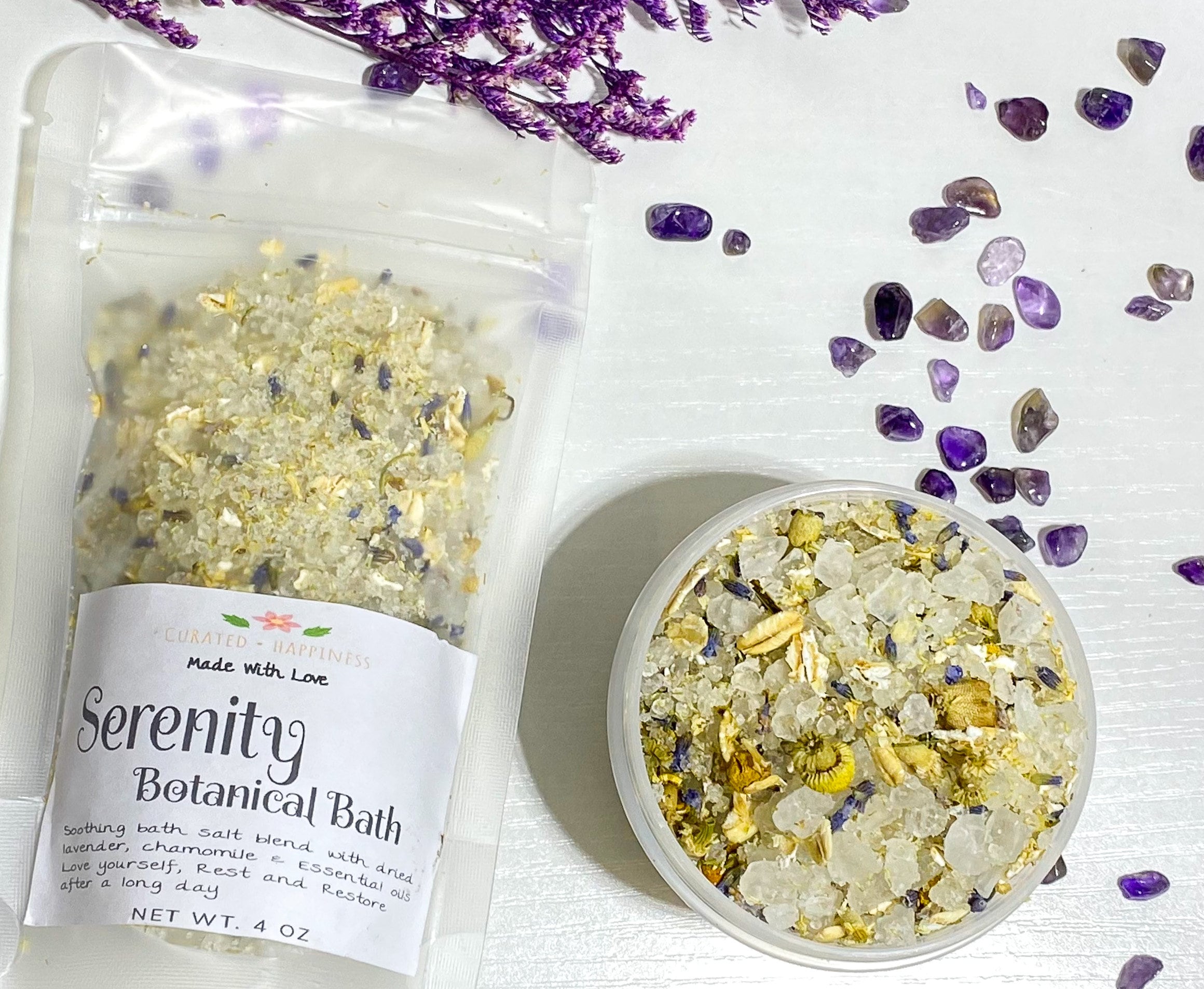 Natural Bath Salt Soak with Essential oils and Mineral infused Etsy