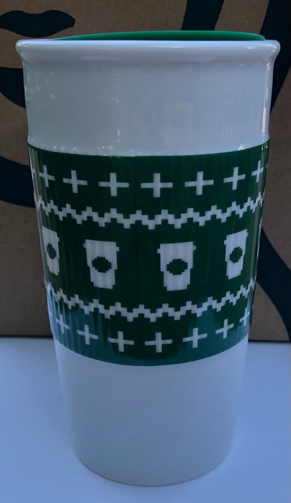 Starbucks 2016 Holiday Green Ugly Sweater Sleeve Travel Ceramic Cup 10oz Mug  Tumbler - Etsy Denmark