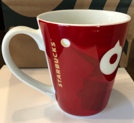 Starbucks 2012 Christmas Red White Winking Holiday Snowman Coffee Mug Cup -  Etsy
