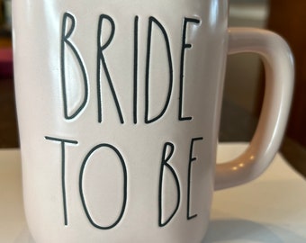 Rae Dunn "BRIDE To Be" Artisan Collection Magenta Pink Ceramic Mug 16oz Cup