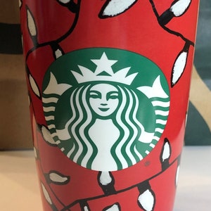 Starbucks 2016 Holiday Christmas Light Bulb Red Ceramic Travel Mug 12oz Cup  Tumbler - Etsy