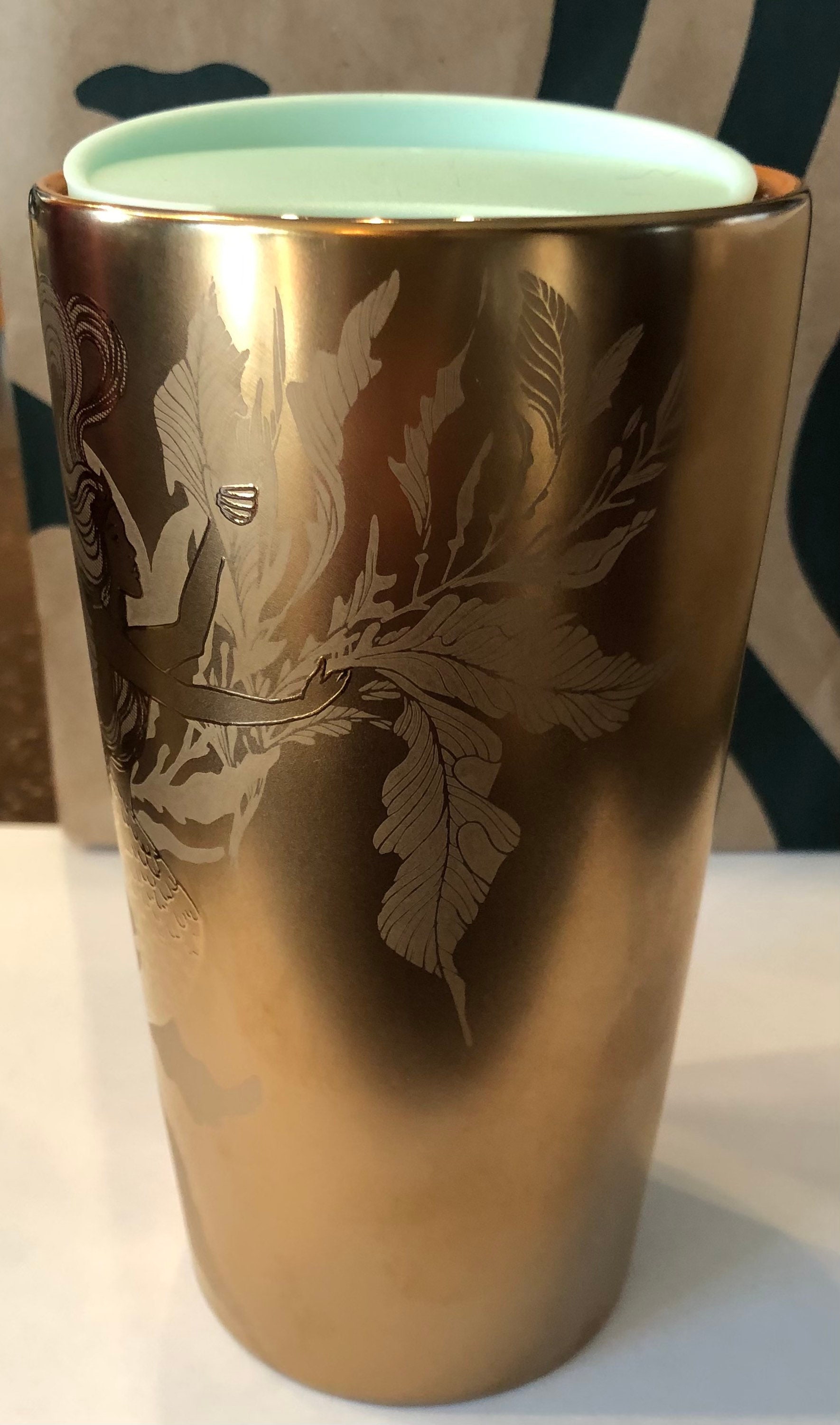 Starbucks Malaysia Gold Metallic Stainless Steel Tumbler w/Straw – MERMAIDS  AND MOCHA