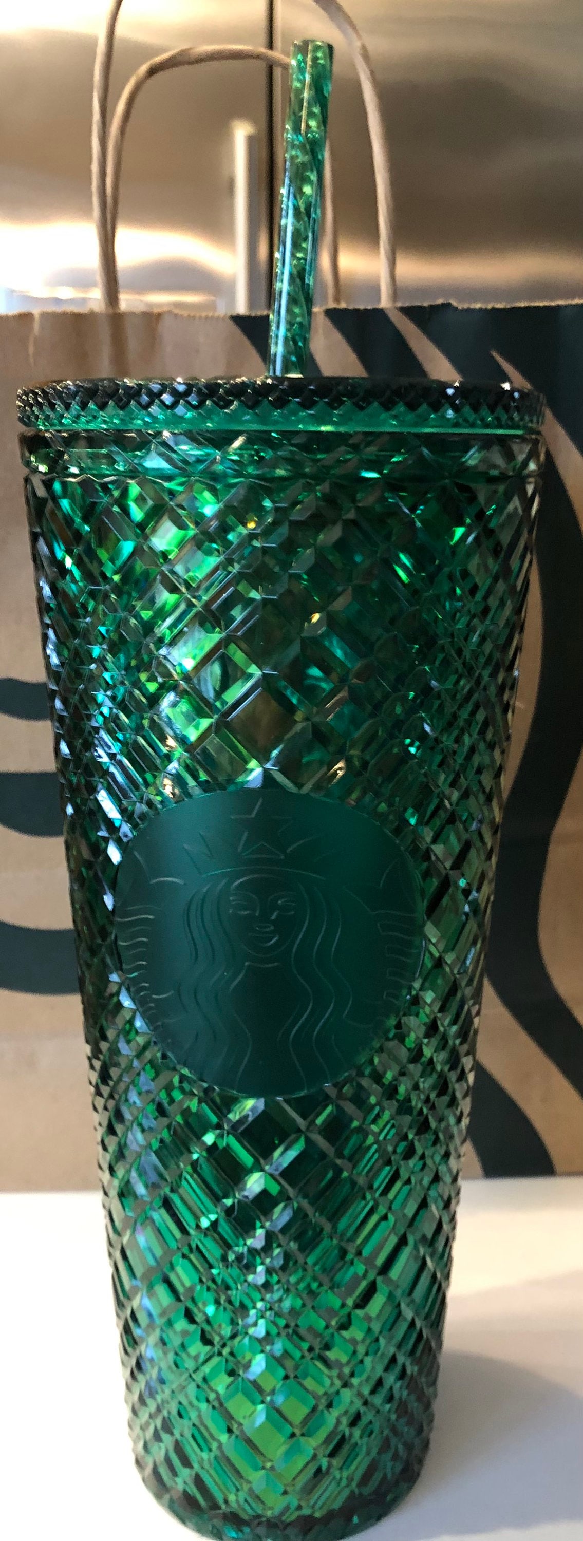 Emerald Green 24oz Starbucks cup
