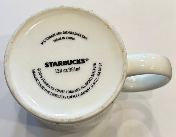 Starbucks 2015 Holiday Christmas Tree Coffee Green White Mug 12oz Cup - Etsy