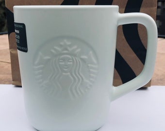 Embossed Siren Recycled Glass Cold To Go Cup 16oz Starbucks – Mug Barista