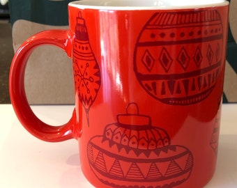 Starbucks Holiday 2015 Ceramic Coffee Cup Ornament Red Green - Etsy