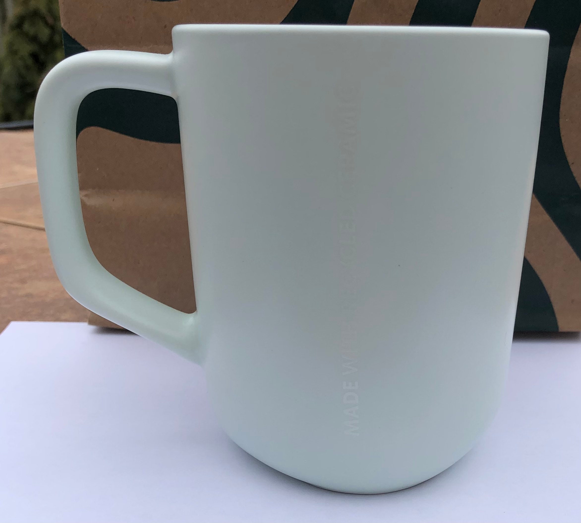 Starbucks Mint Recycled Glass Cup ✨🤍 @starbucks #starbucksspringcolle