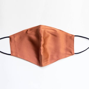 100% Mulberry Silk Face Mask with Nose wire.  Grade A 19 Momme. Adult/Unisex/Adjustable Ear loops.