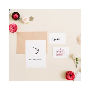 Aanmoediging, wenskaart, borstkanker chirurgie, mastectomie, Get Well Stationary