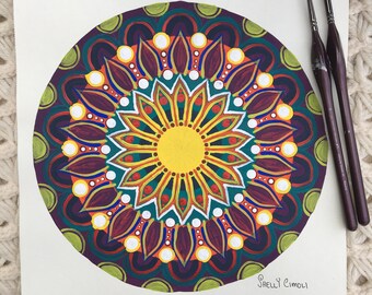Fun Mandala Art And Coloring Pages Von Shelcimoliart Auf Etsy