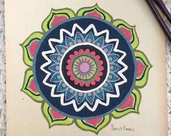 Fun Mandala Art And Coloring Pages Von Shelcimoliart Auf Etsy