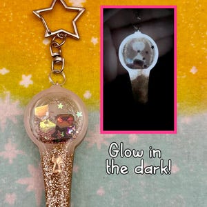 ATEEZ Glow in the Dark Mini Lightiny Shaker Keychain/Bag Charm by TheuwuSnail